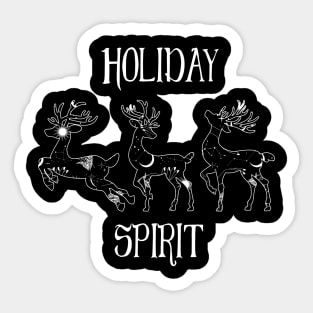 Celestial Reindeer Holiday Spirit Sticker